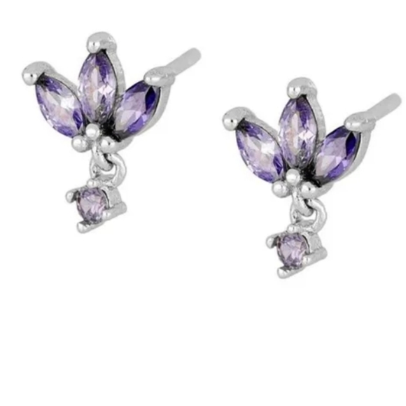 Sterling Silver Drop Earrings - Picture 1 of 4